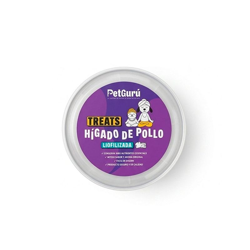 Snack Natural de Hígado de Pollo Liofilizado para Perros y Gatos