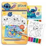 Set de Acuarelas de Stitch 20 Hojas con Pincel