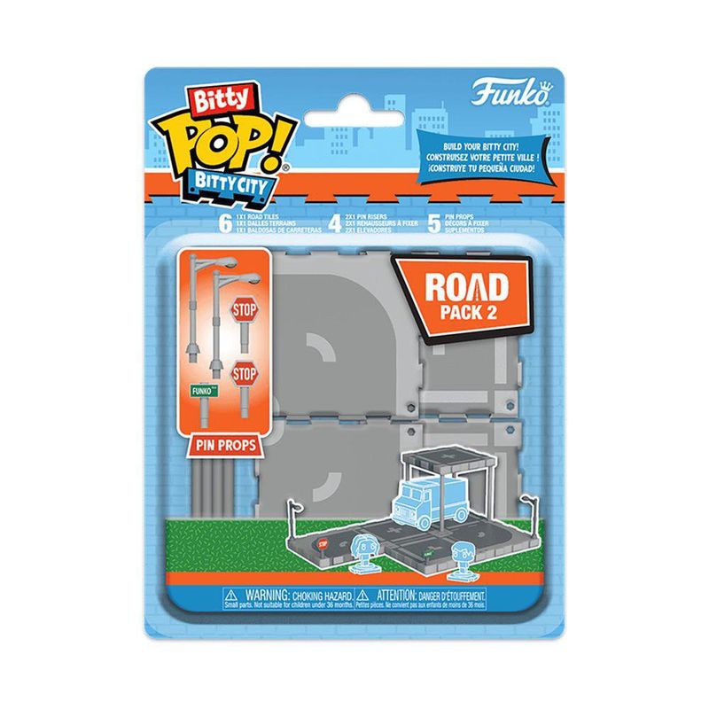 Funko Bitty Pop Bitty City Road Pack 2 Kit de Expansión con Vías y Accesorios