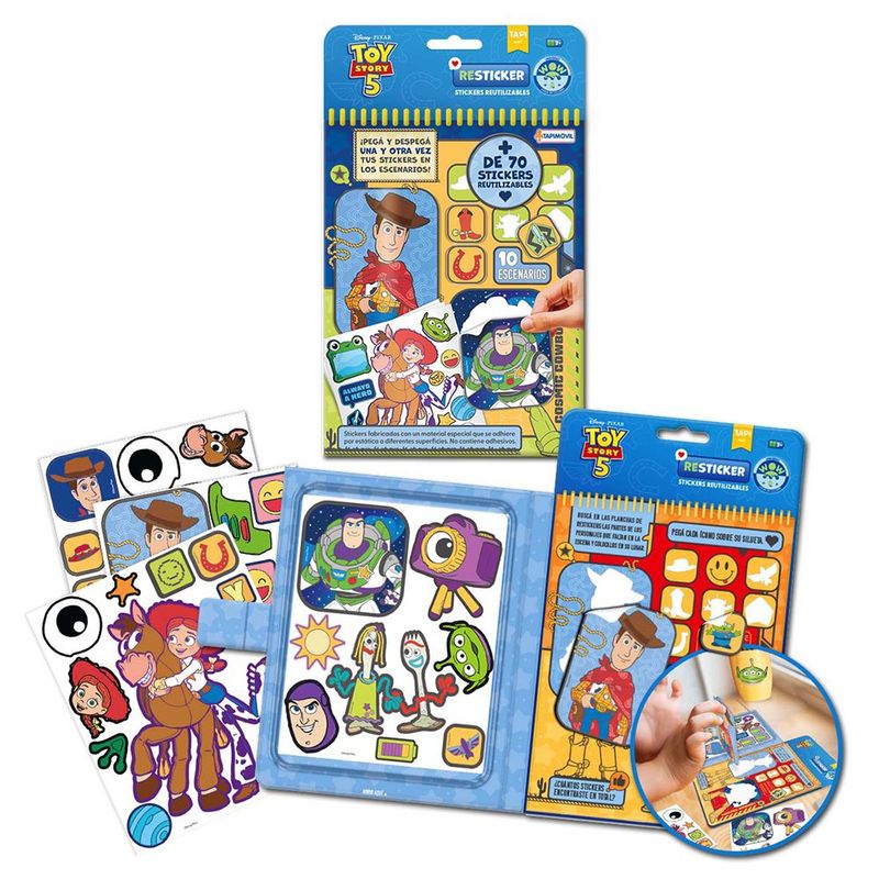 Set de Escenas con Stickers Toy Story 5 Reutilizables