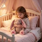 Conejo de Peluche Musical con Sonidos Relajantes para Bebé Color Rosado