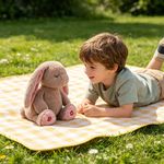 Conejo de Peluche Musical con Sonidos Relajantes para Bebé Color Rosado