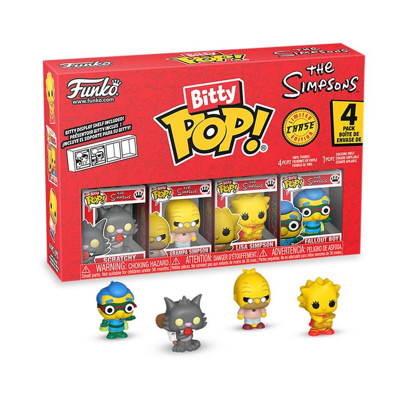 Funko Bitty Pop The Simpsons Set de 4 Figuras Coleccionables de Vinilo - Presentación Surtida