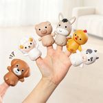 Set de Barcos Flotantes con Marionetas de Animalitos de la Granja para Bebé