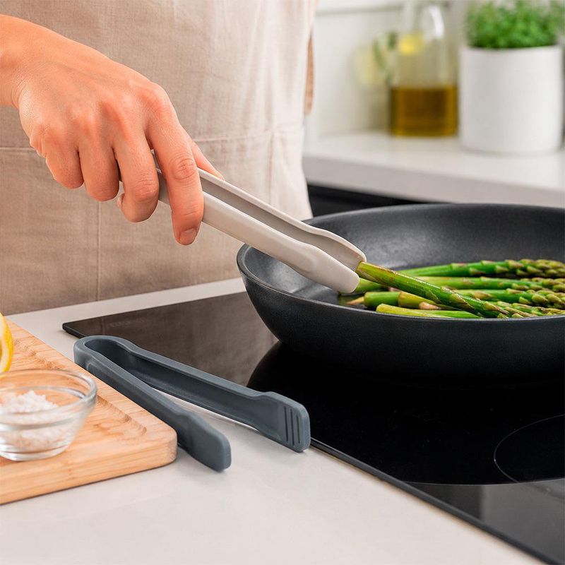 Set de 2 Pinzas Compact de Cocina Color Gris