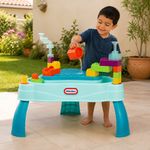 Mesa de Agua y Construcción 2 en 1 Build & Splash con 25 Accesorios y Patas Removibles