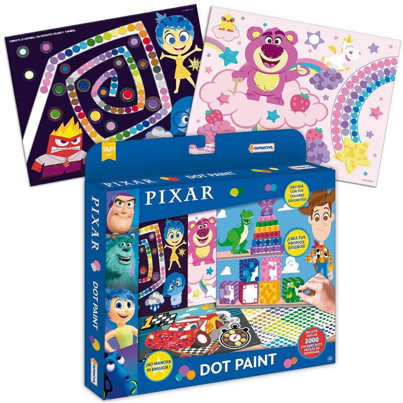 Set Dot Paint Pixar con Stickers para Decorar