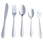 Set de 20 Cubiertos de Acero Inoxidable 18/0