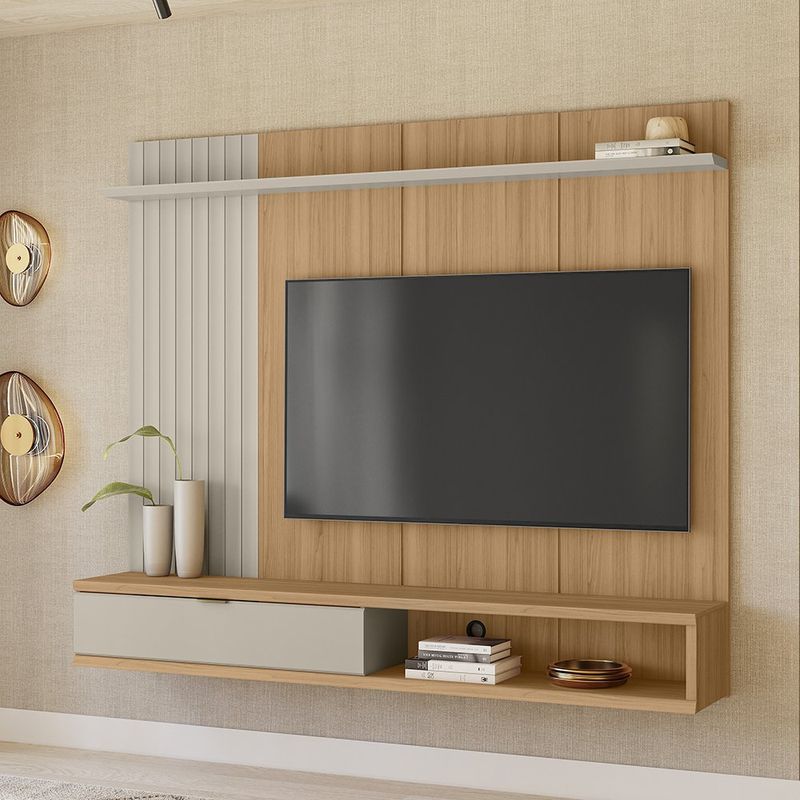 Panel Aéreo para TV Sintra 179 x 31 x 150 cm Color Café