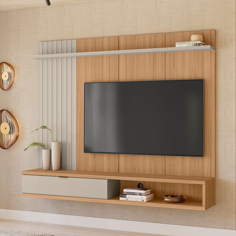 Panel Aéreo para TV Sintra 179 x 31 x 150 cm Color Café