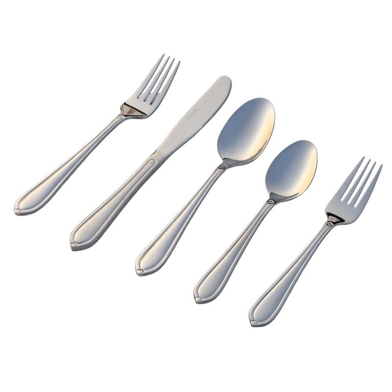Set de 20 Cubiertos de Acero Inoxidable 18/0