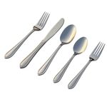 Set de 20 Cubiertos de Acero Inoxidable 18/0