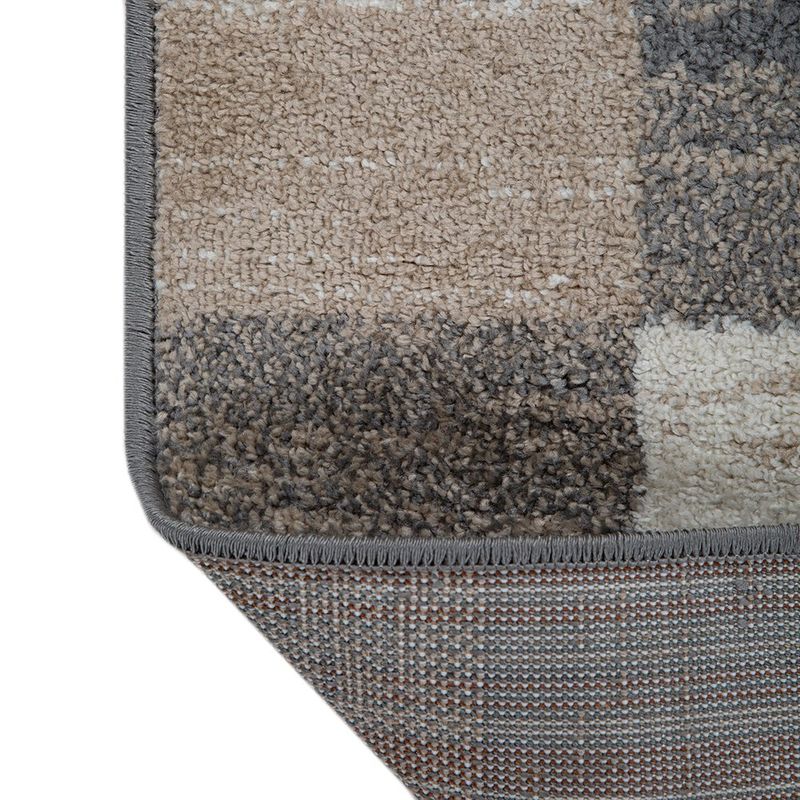 Combo de 3 Alfombras Decorativas Velluto Diseño Cuadros
