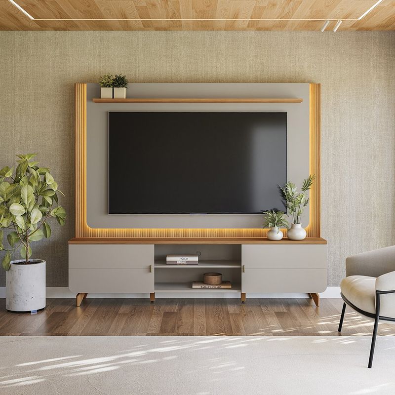Módulo para TV Milano 218 x 39 x 180 cm con Luces LED