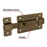 Pasador Barra Plana Latón Antiguo de 4 plg