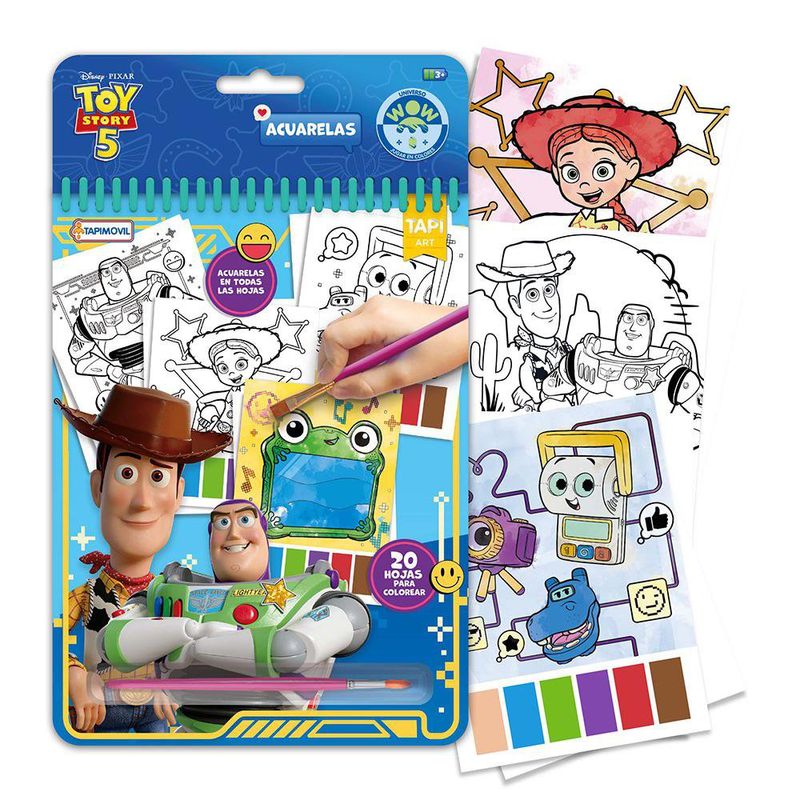 Set de Acuarelas de Toy Story 20 Hojas con Pincel