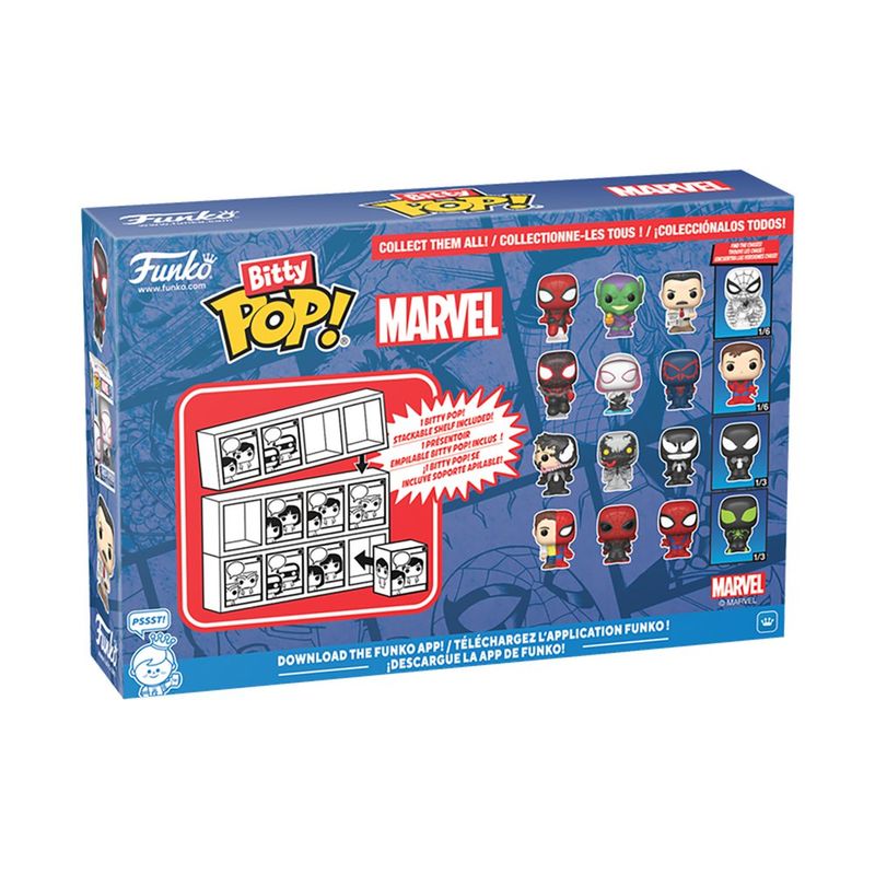 Funko Bitty Pop Marvel Spider-Man Set de 4 Figuras Coleccionables de Vinilo - Presentación Surtida