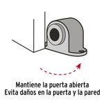 Tope Magnético para Puerta de 5 cm Color Negro