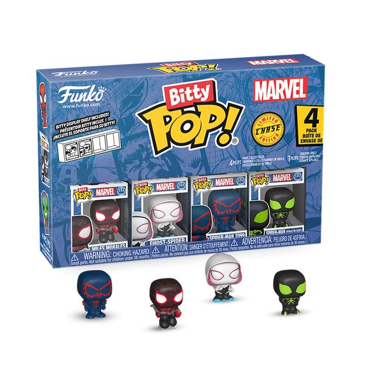 Funko Bitty Pop Marvel Spider-Man Set de 4 Figuras Coleccionables de Vinilo - Presentación Surtida