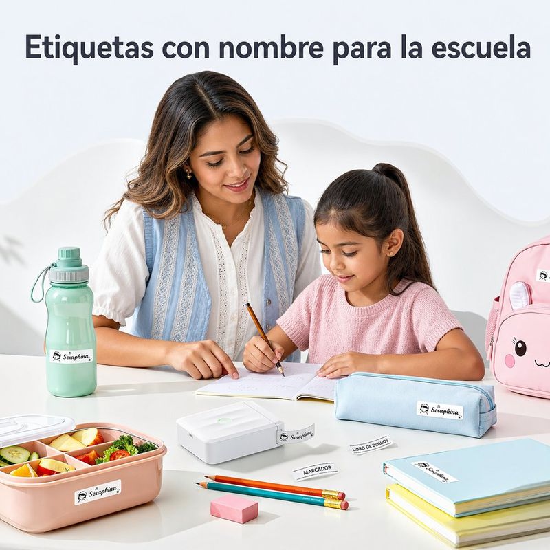 Impresora Portátil de Etiquetas Niimbot D110 Bluetooth 203 DPI Blanca