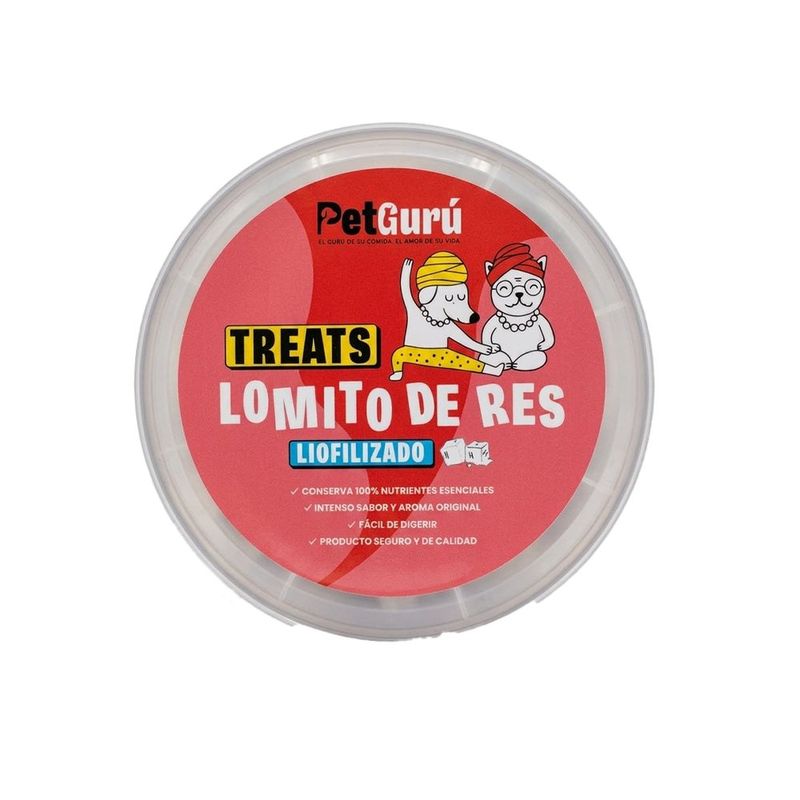Snack Natural de Lomito de Res Liofilizado para Perros y Gatos