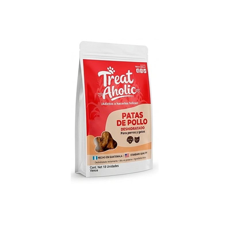 Snack de Patas de Pollo Deshidratadas para Perros y Gatos