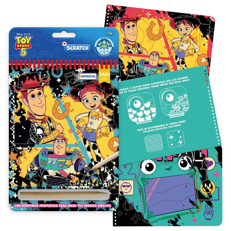 Set Scratch de Toy Story 5 con Láminas para Raspar