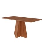 Mesa de Comedor Maite 160 x 80 cm Diseño Moderno Color Café