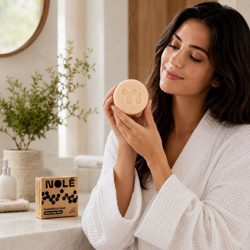 Shampoo Sólido Cítrico para Limpieza Profunda 85 g
