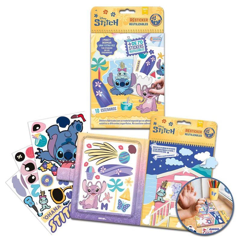 Set de Escenas con Stickers Stitch Reutilizables