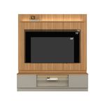 Módulo para TV Magnum 200 cm con Luces LED Color Café y Gris