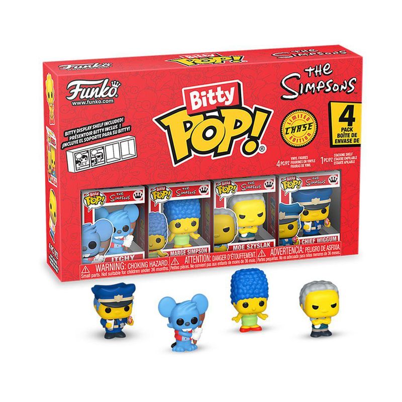 Funko Bitty Pop The Simpsons Itchy Set de 4 Figuras Coleccionables de Vinilo