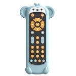 Control Remoto Didáctico Multilenguaje Infantil Diseño Mono Color Celeste