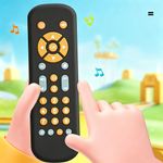 Control Remoto Didáctico Multilenguaje Infantil Diseño Mono Color Celeste