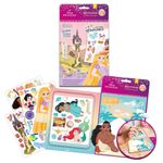 Set de Escenas con Stickers de Princesas Reutilizables