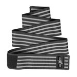 Vendas Para Rodillas con Velcro de 7.62 X 198 Cm Color Negras con Gris