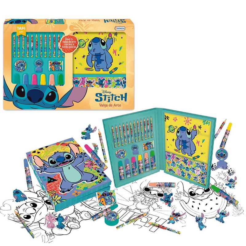 Set de Arte Stitch con Maletín y Accesorios para Colorear