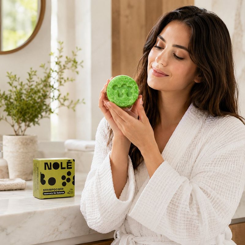 Shampoo Sólido con Romero para Balance Capilar 85 g