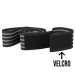 Vendas Para Rodillas con Velcro de 7.62 X 198 Cm Color Negras con Gris