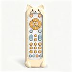 Control Remoto Didáctico Multilenguaje Infantil Diseño Gatito Color Amarillo