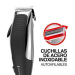 Cortadora de Cabello con Grooming Kit Plateada de 12 Piezas con Cable