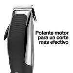 Cortadora de Cabello con Grooming Kit Plateada de 12 Piezas con Cable