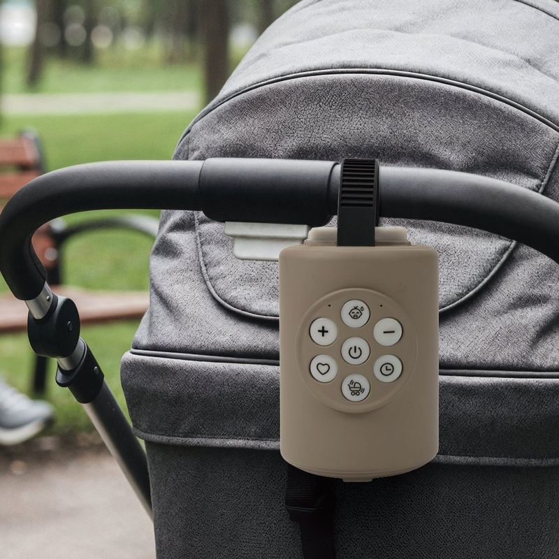 Mecedor para Carruaje de Bebé Rocking iRockStoller con Función Bluetooth Color Negro