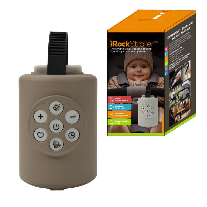 Mecedor para Carruaje de Bebé Rocking iRockStoller con Función Bluetooth Color Negro