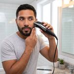 Cortadora de Cabello con Grooming Kit Plateada de 12 Piezas con Cable