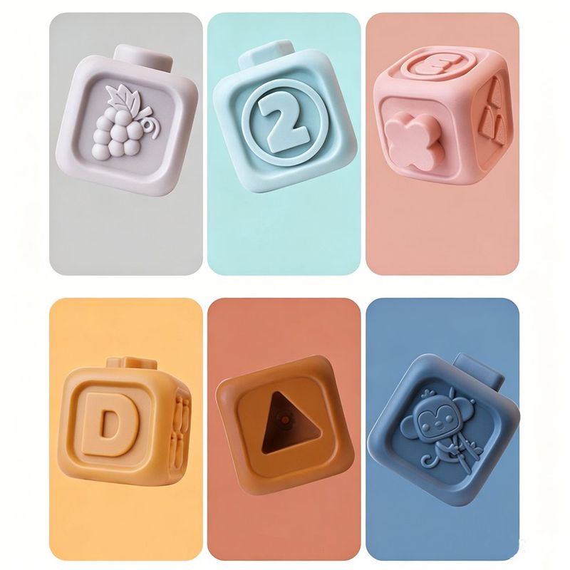 Bloques Apilables con Ventana para Bebé Diseño Koala Multicolor