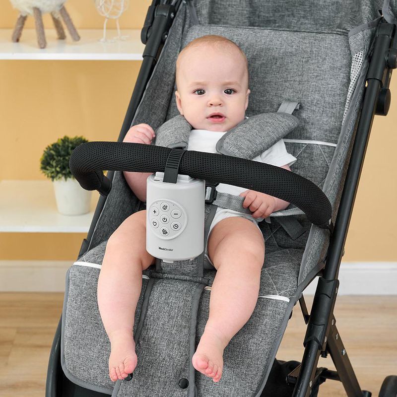 Mecedor para Carruaje de Bebé Rocking iRockStoller con Función Bluetooth Color Gris