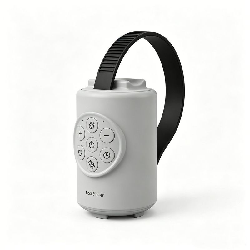Mecedor para Carruaje de Bebé Rocking iRockStoller con Función Bluetooth Color Gris