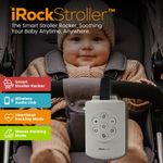 Mecedor para Carruaje de Bebé Rocking iRockStoller con Función Bluetooth Color Gris