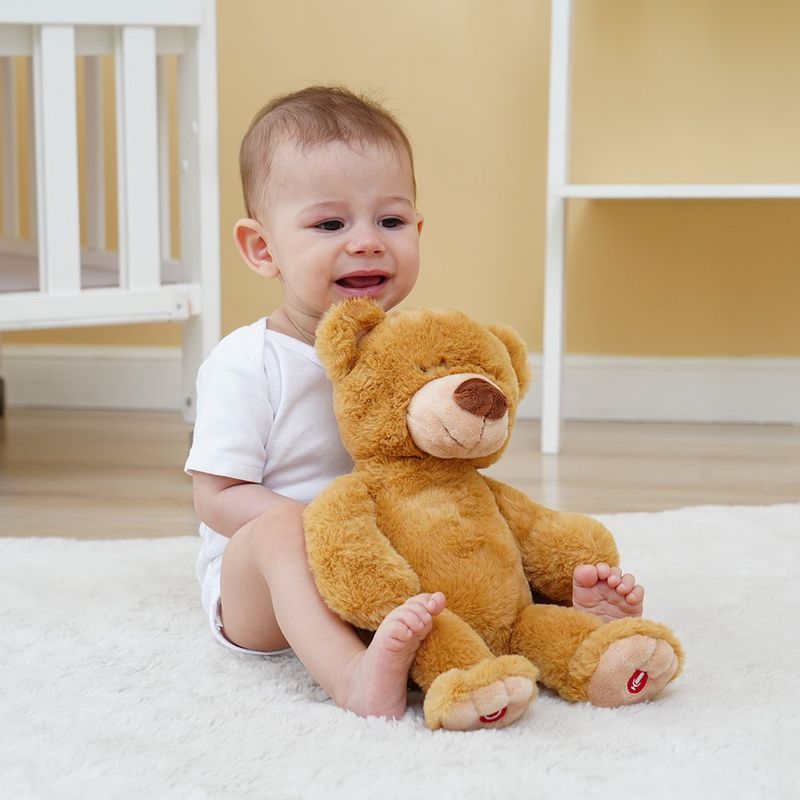 Oso Peluche DreamPal con Música y Grabación de Voz Color Café